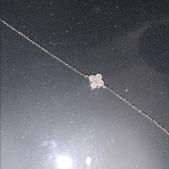 xivkarats Jewelry - Diamond set bracelet flower/fleur-de-lis